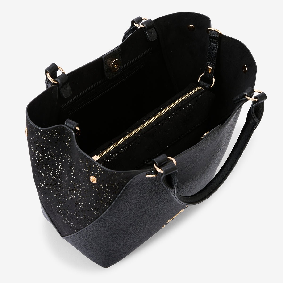 Sac shopper Roseanna noir,doré, LOLLIPOPS