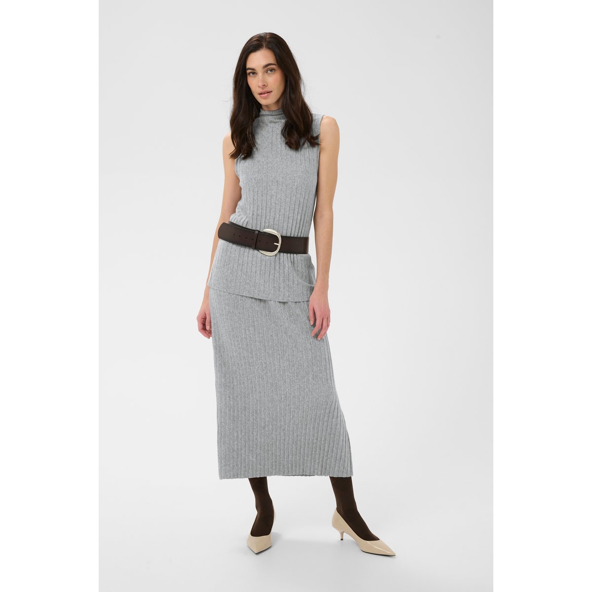 Jupe gris grey melange, CULTURE