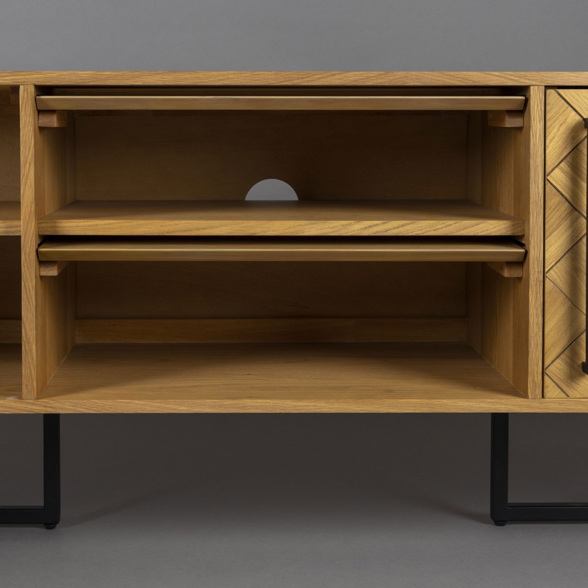 Buffet 2 portes 2 tiroirs en bois L180cm - Class bois clair, DUTCHBONE