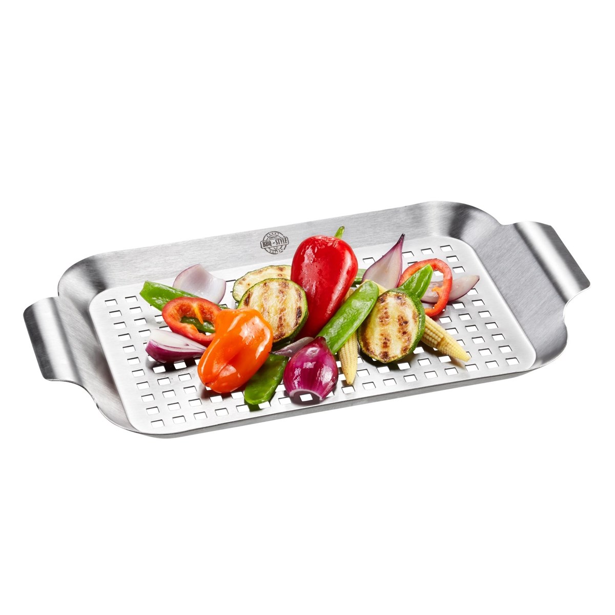 Poêle à griller pour barbecue 43 x 25 cm BBQ argent, GEFU