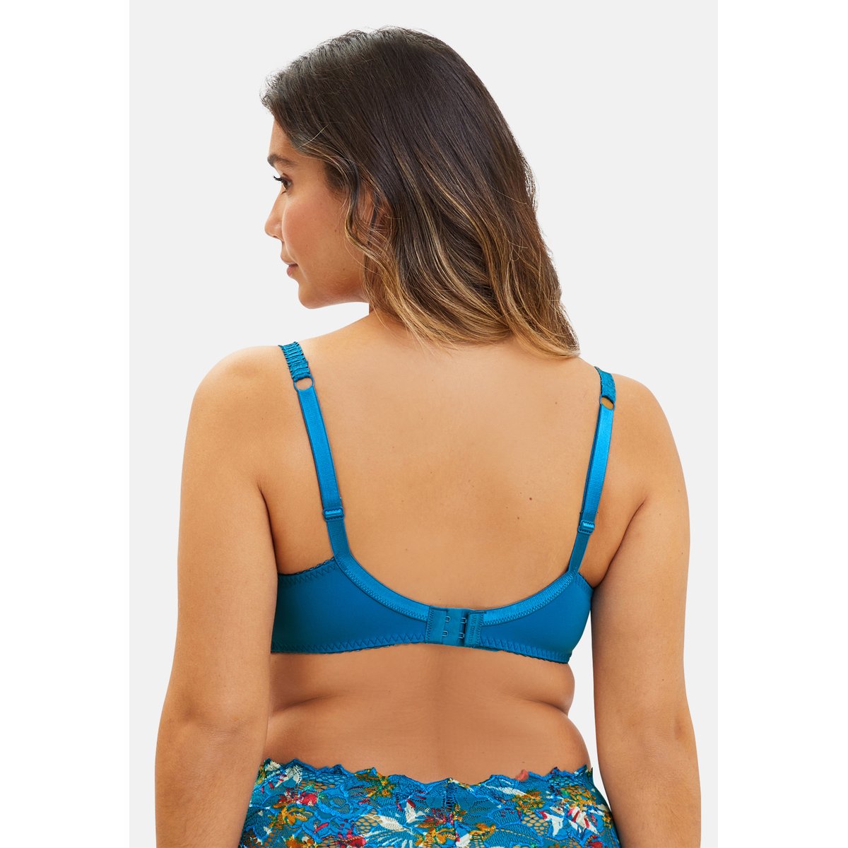 Soutien-gorge emboîtant Arum Mosaic imprimé floral bleu mykonos, SANS COMPLEXE