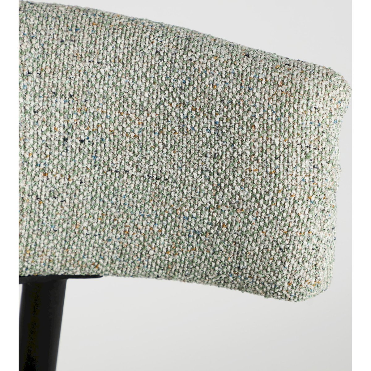 Tabouret de bar contemporain collection S.MERANO vert marbré et noir, RECOLLECTION