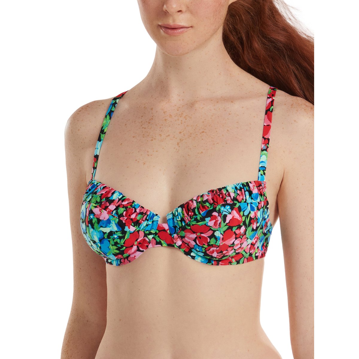 Haut maillot de bain armaturé multipositions Napoli bleu, LISCA