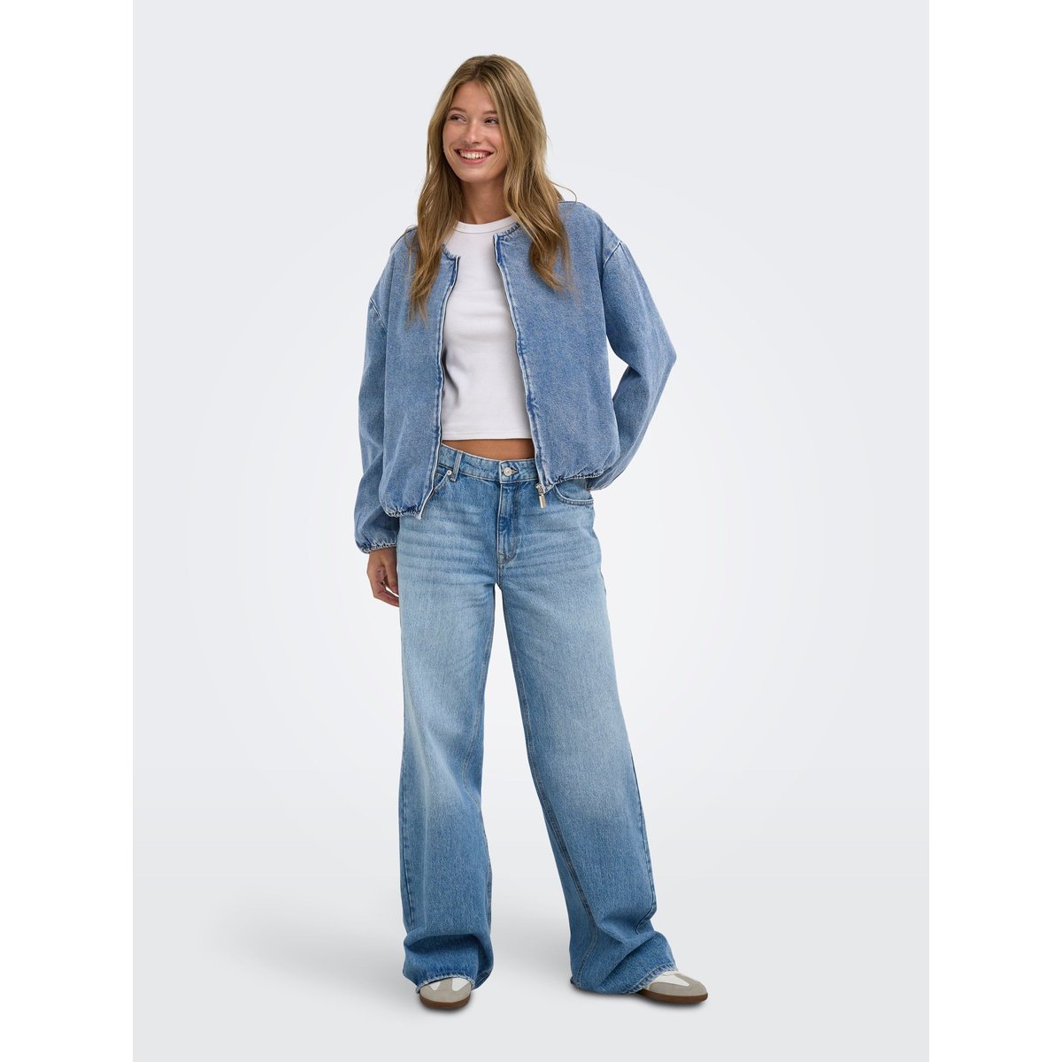 Jean À Jambe Large medium blue denim, ONLY