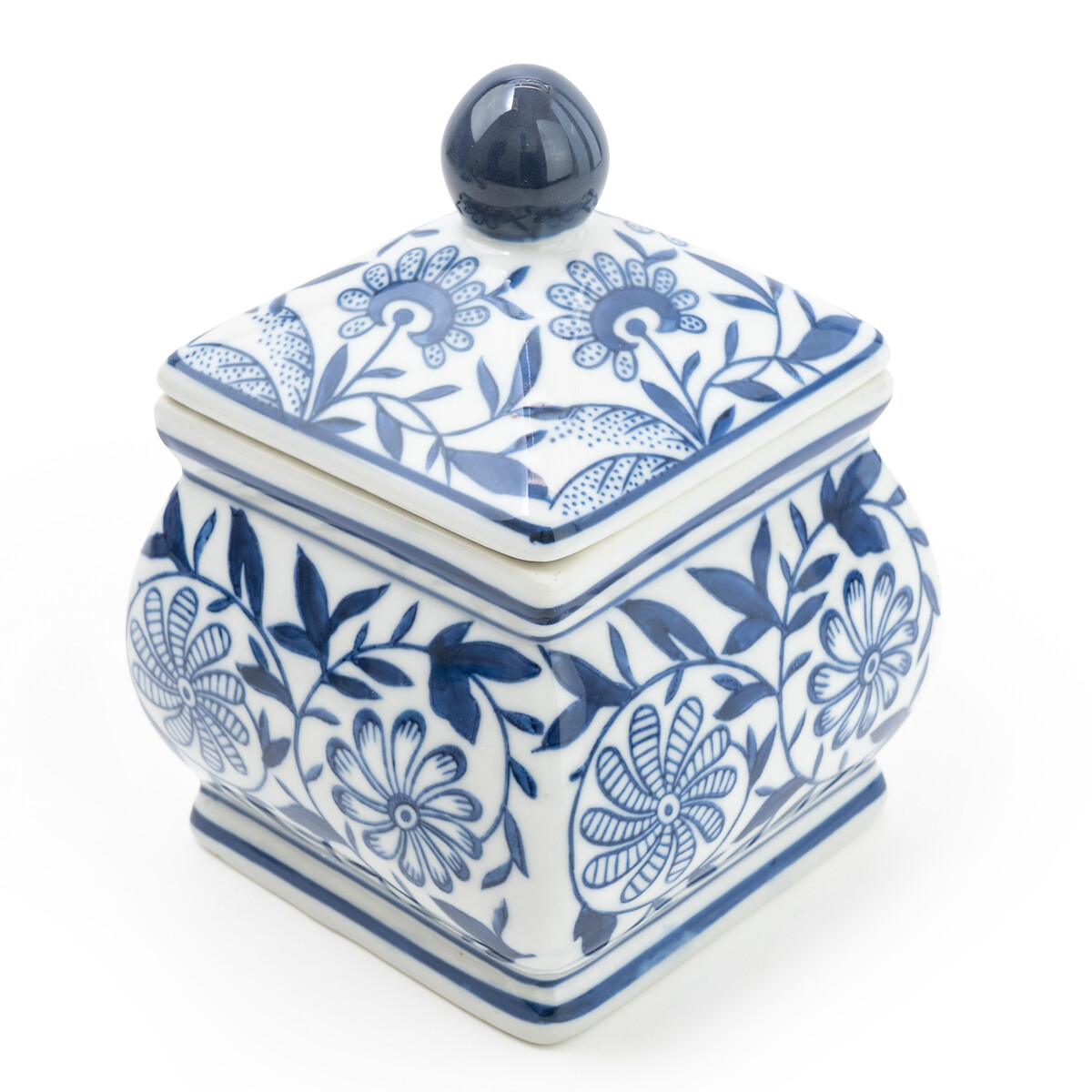 Blue Patterened Decorative Jar blue/white, SO'HOME