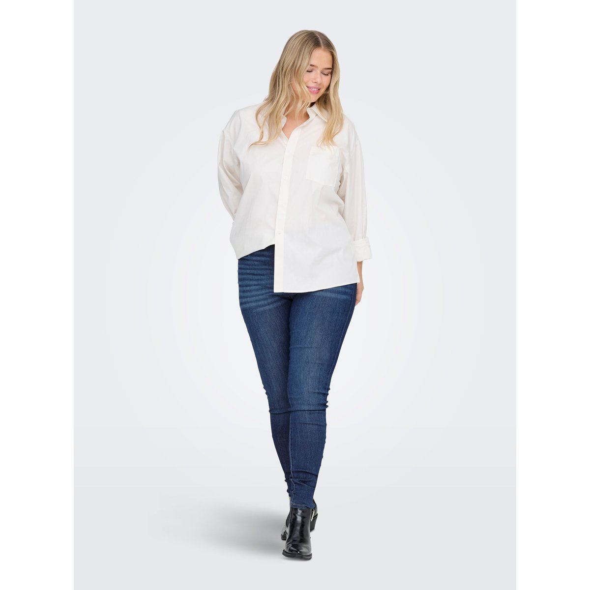 Jean Skinny medium blue denim, ONLY CARMAKOMA