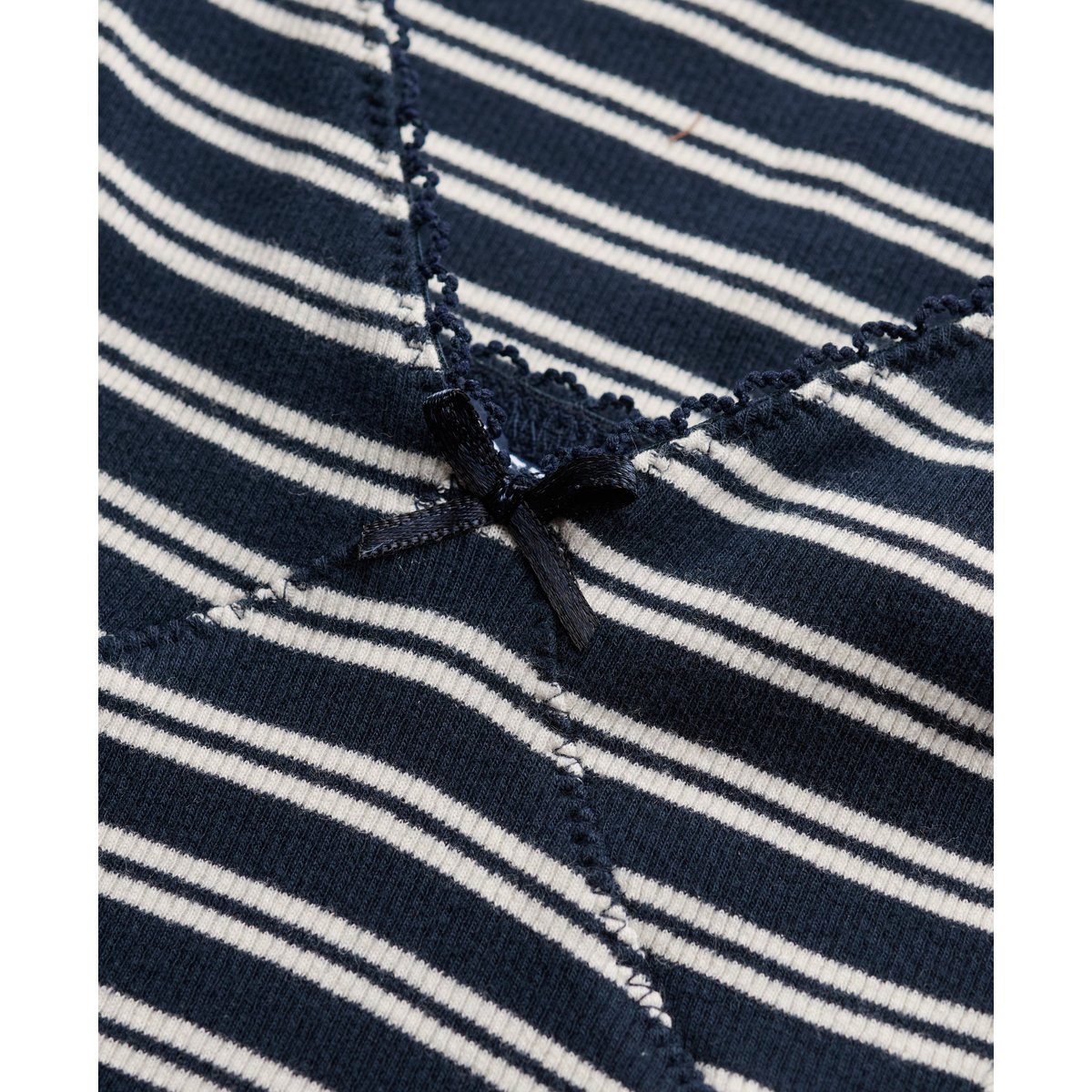 Robe Longue Côtelée à Rayures rayé bleu marine éclipse, SUPERDRY