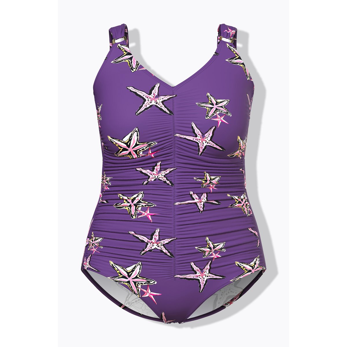 Maillot de bain à bonnets souples violet, ULLA POPKEN