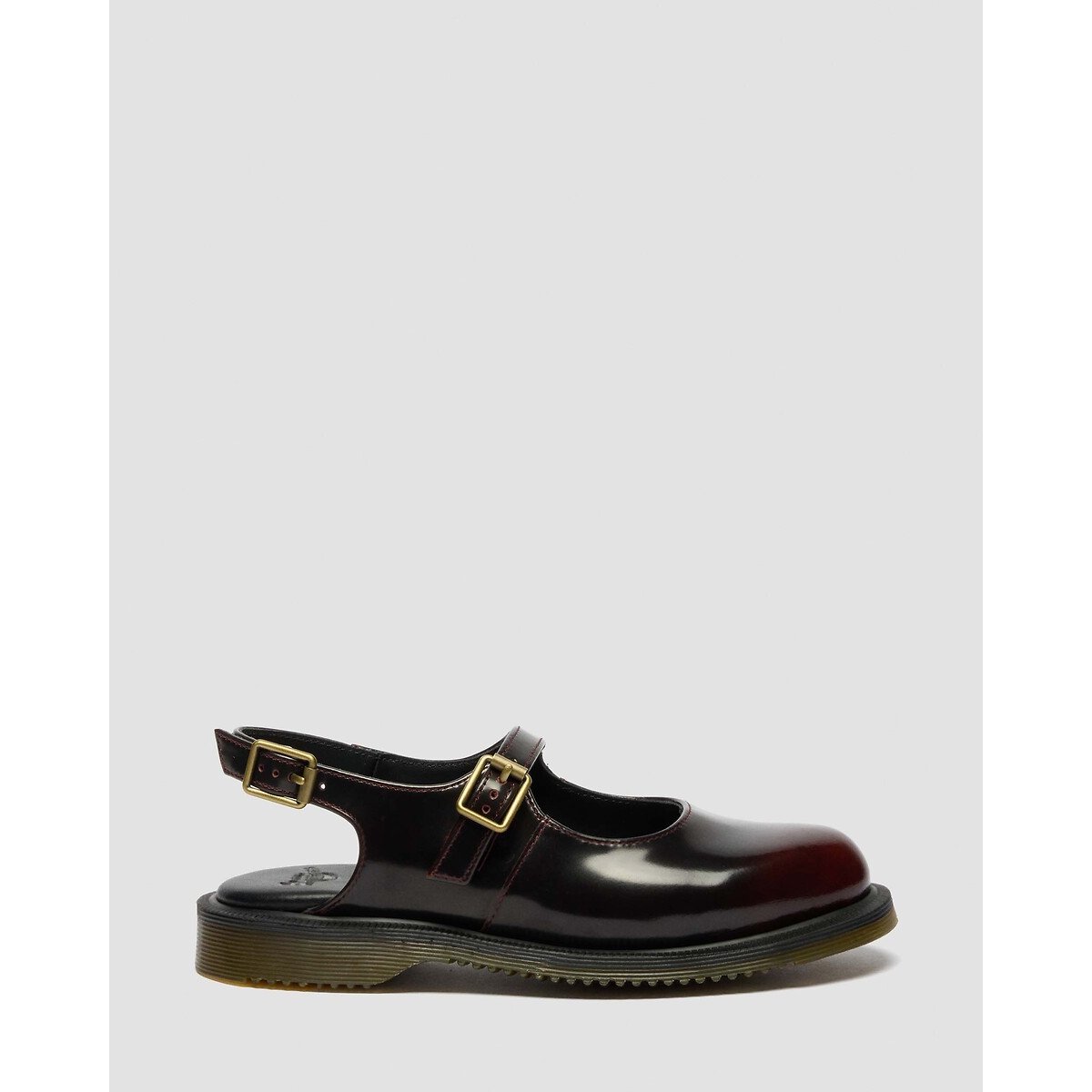 Ballerines babies Madaline en cuir Smooth rouge foncé, DR. MARTENS