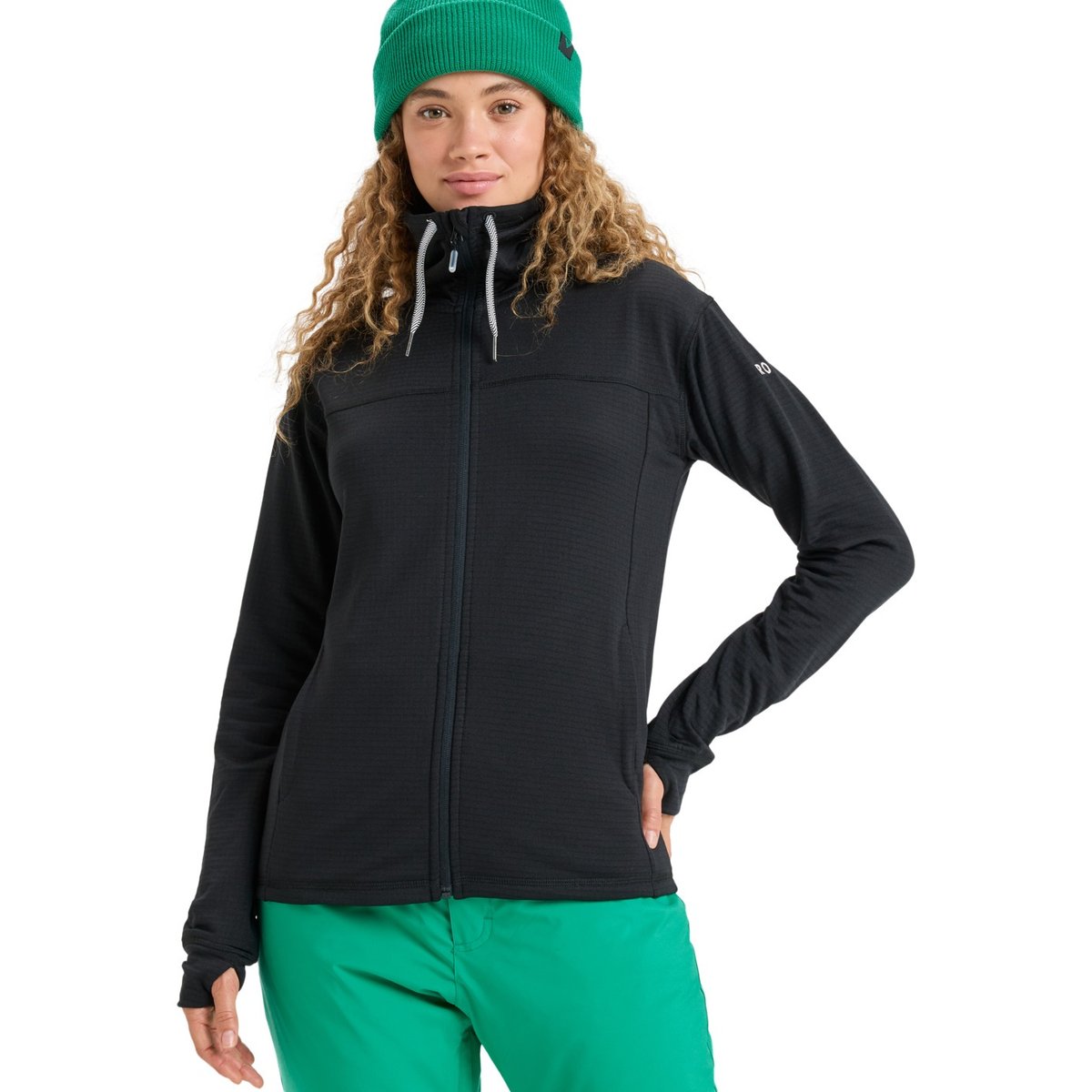 Couche intermédiaire technique VERTERE FULL ZIP. noir true black, ROXY