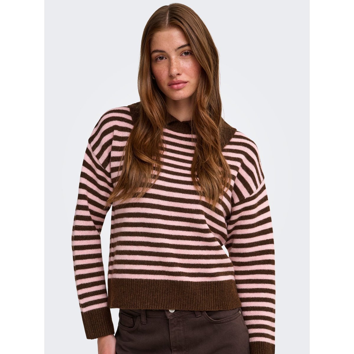 Pull En Maille marron - coffee bean 1, ONLY