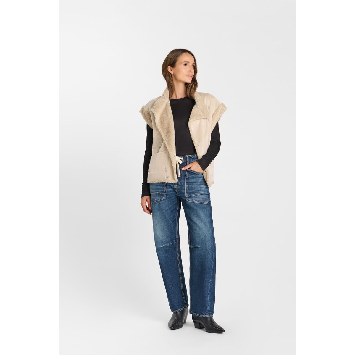 Veste sans manches MALIA ice cream, LE TEMPS DES CERISES