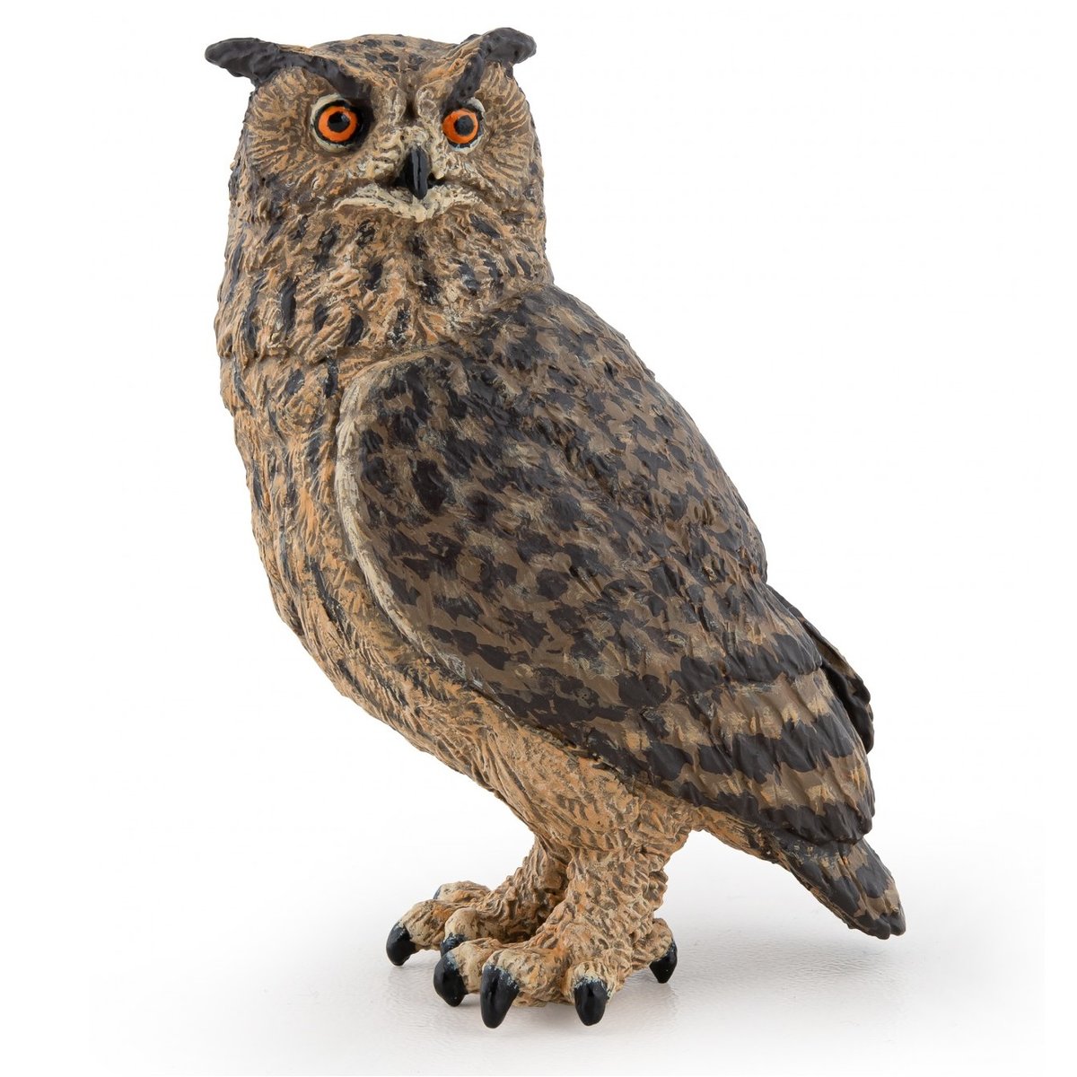 Figurine Hibou grand duc marron, PAPO