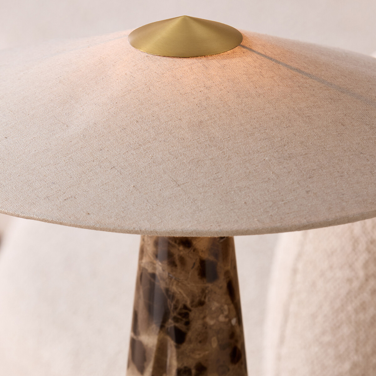 MADE.COM Heath Stone Table Lamp brown , MADE