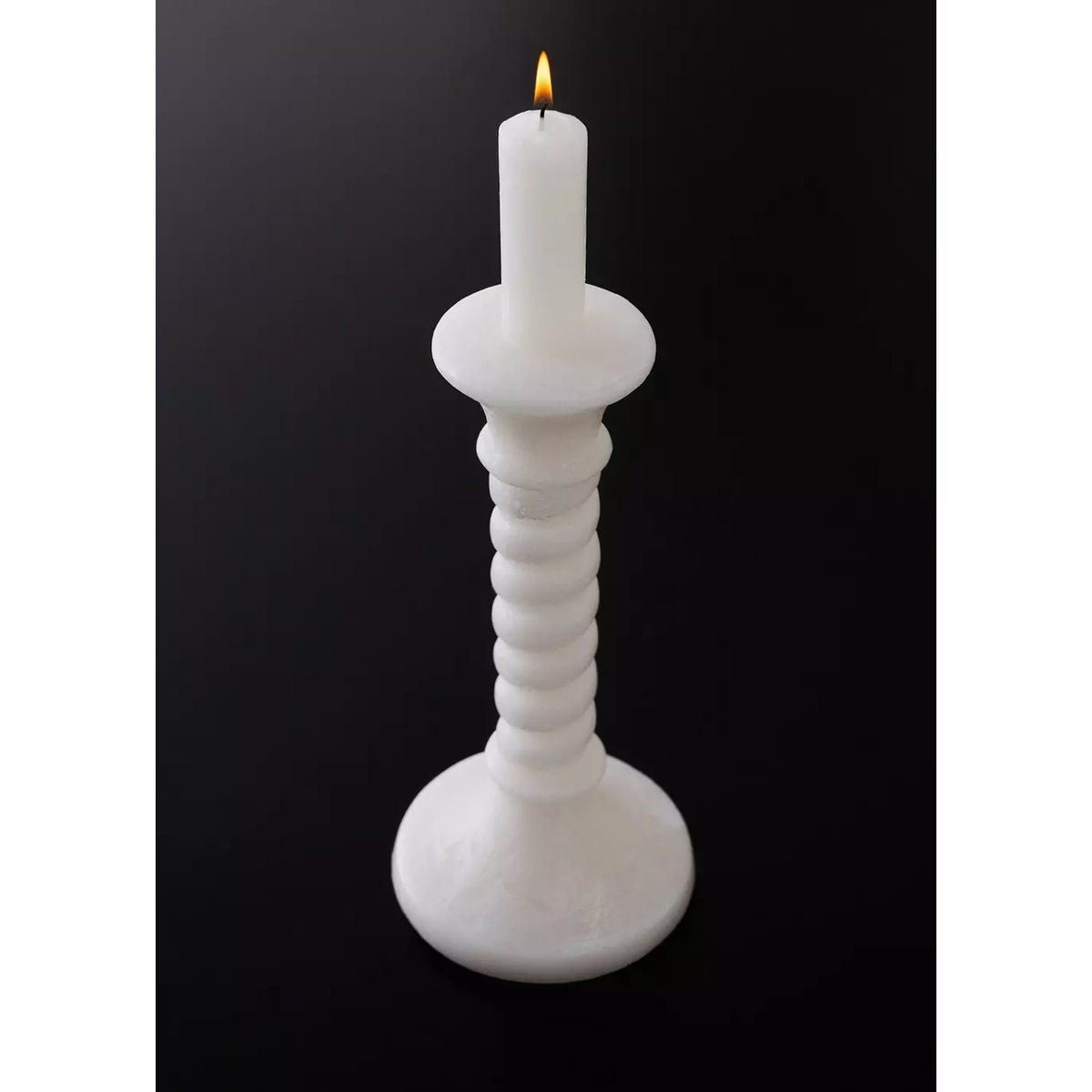 Bougie décorative en forme de chandelier écru, MANGO HOME