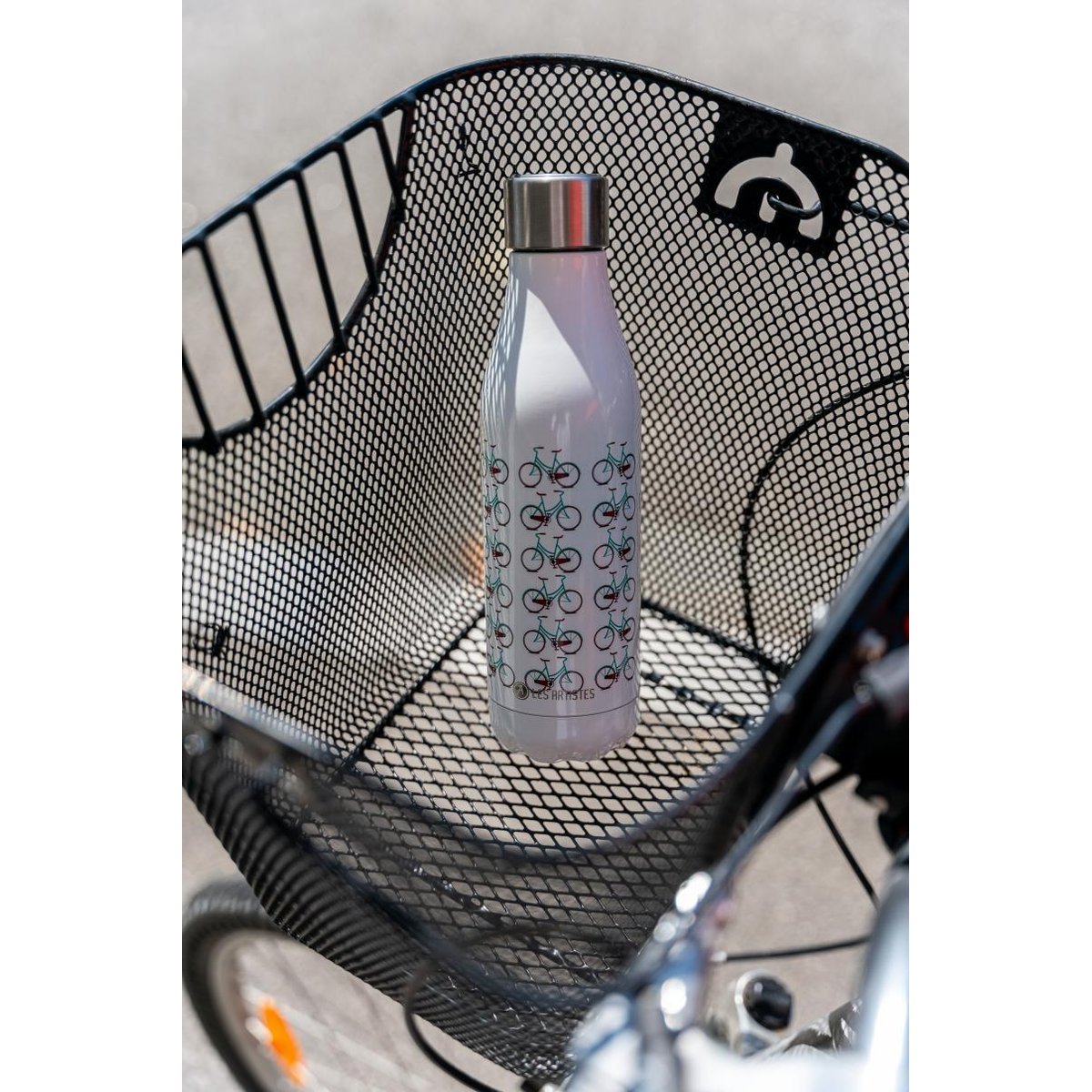 Bouteille isotherme Bicyclette 500 ml blanc, LES ARTISTES PARIS