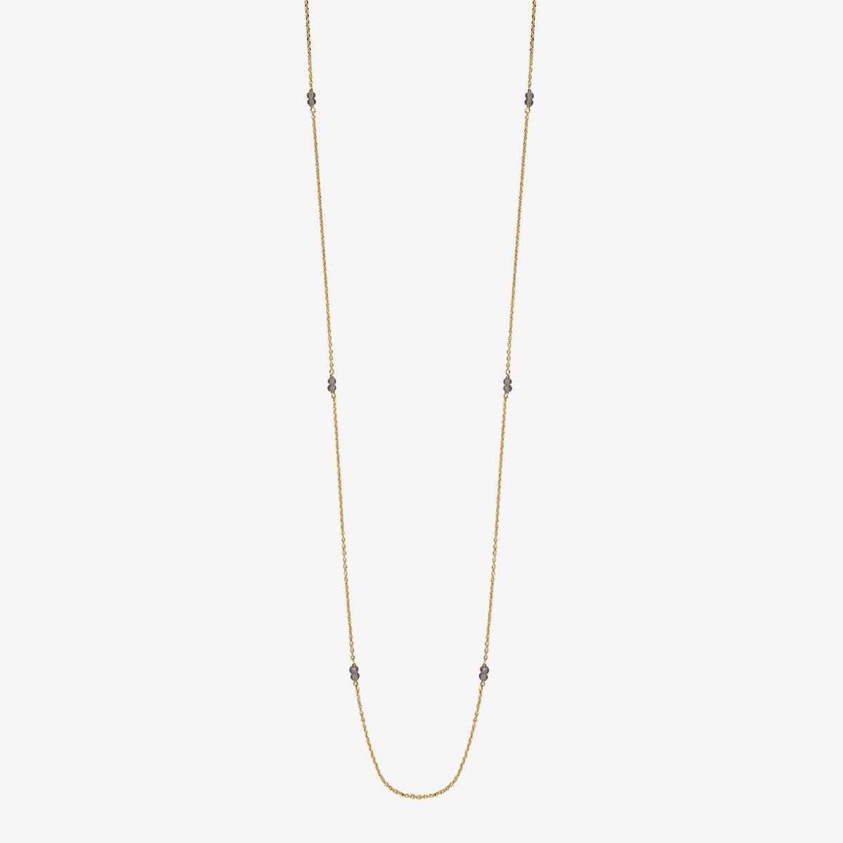 Sautoir venus quartz fumé brun, CAROLINE NAJMAN