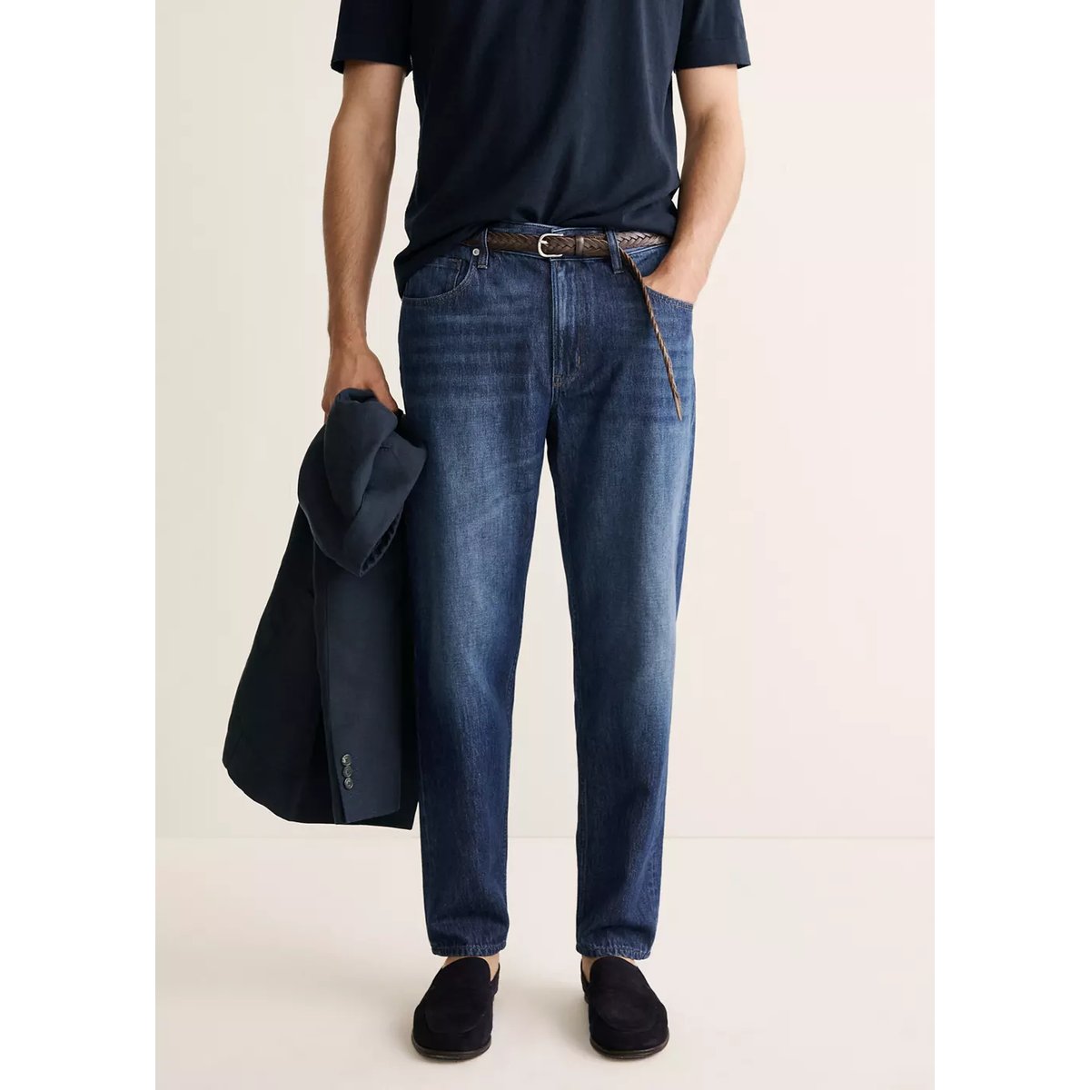 Jean fabriqué en Italie bleu foncé, MANGO MAN