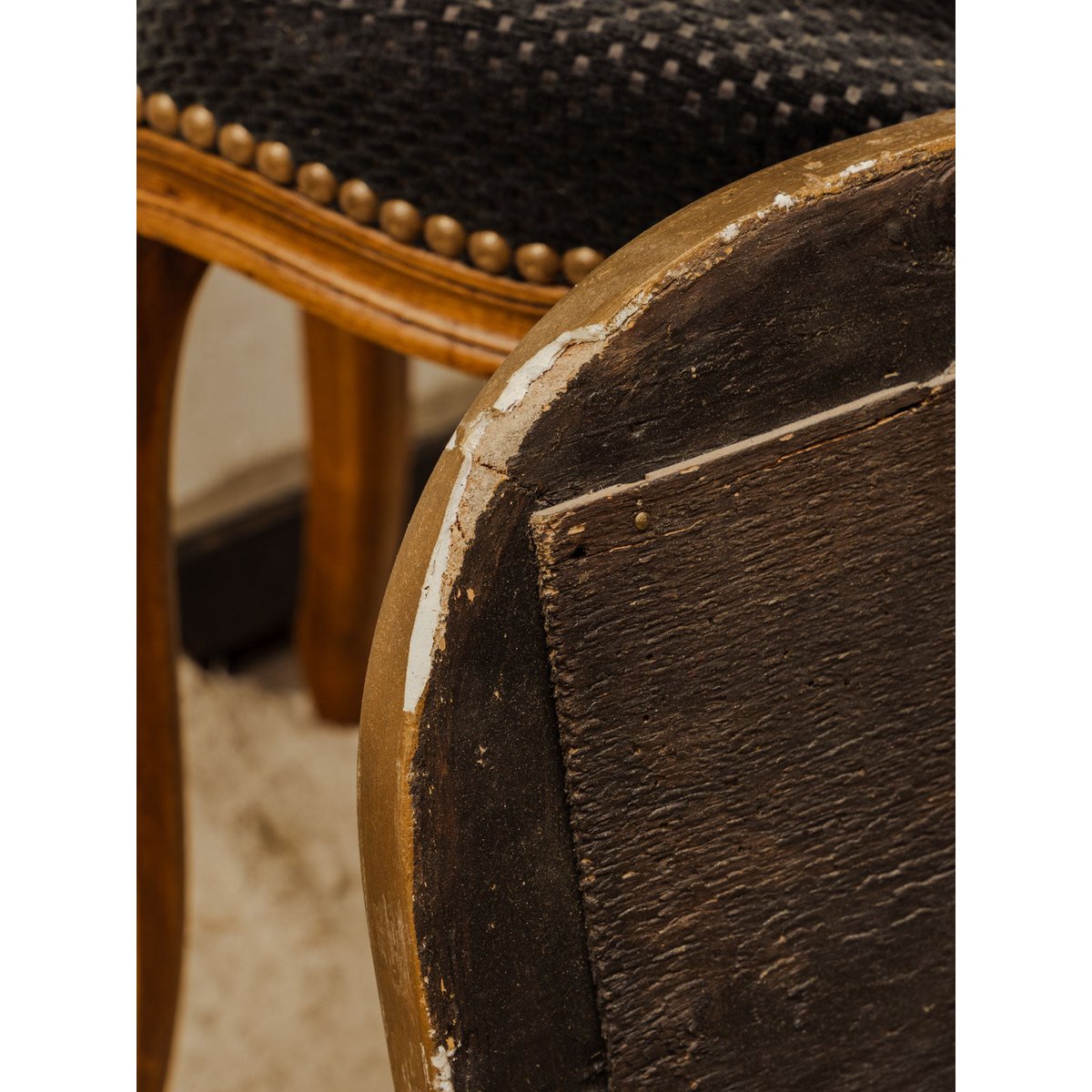 Miroir Louis-Philippe en bois doré Georges N°1499 - Bon état doré, DEBONGOUT