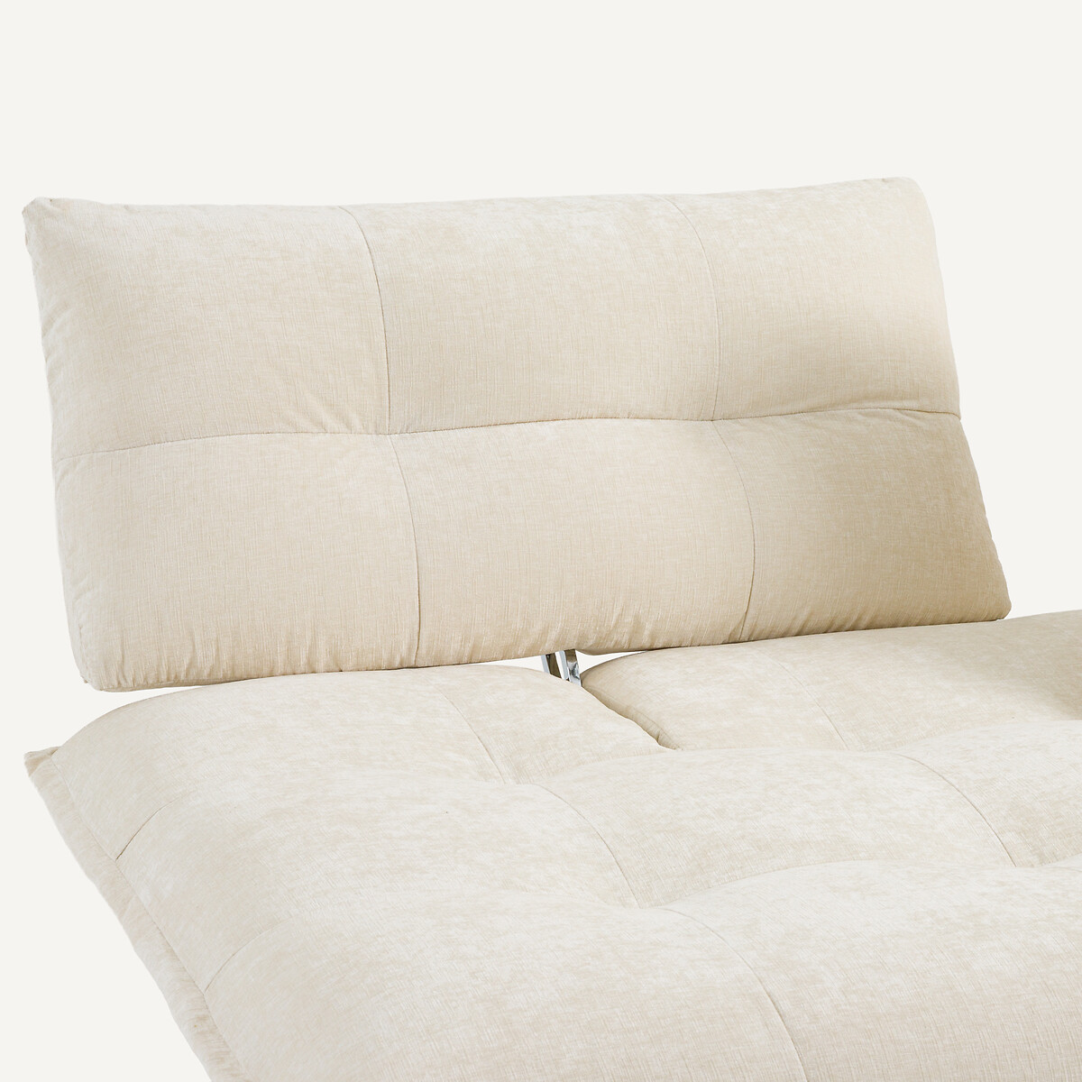 Banquette modulable velours chenille, Kaori blanc, AM.PM