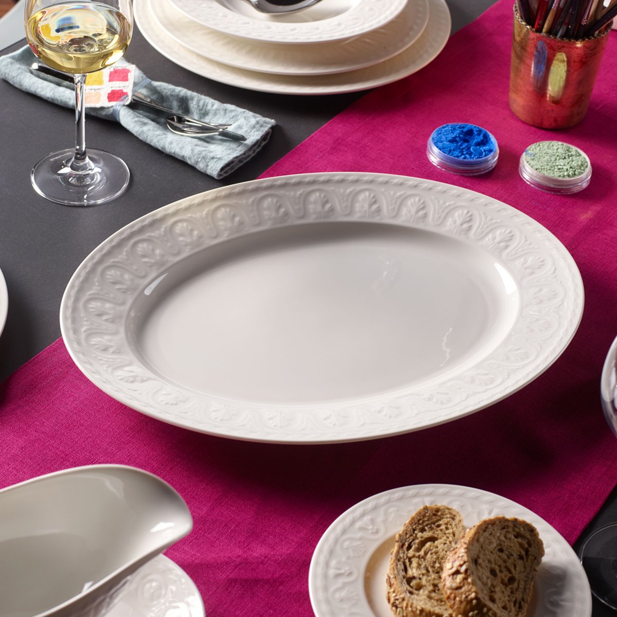 Plat Ovale CELLINI blanc, VILLEROY & BOCH
