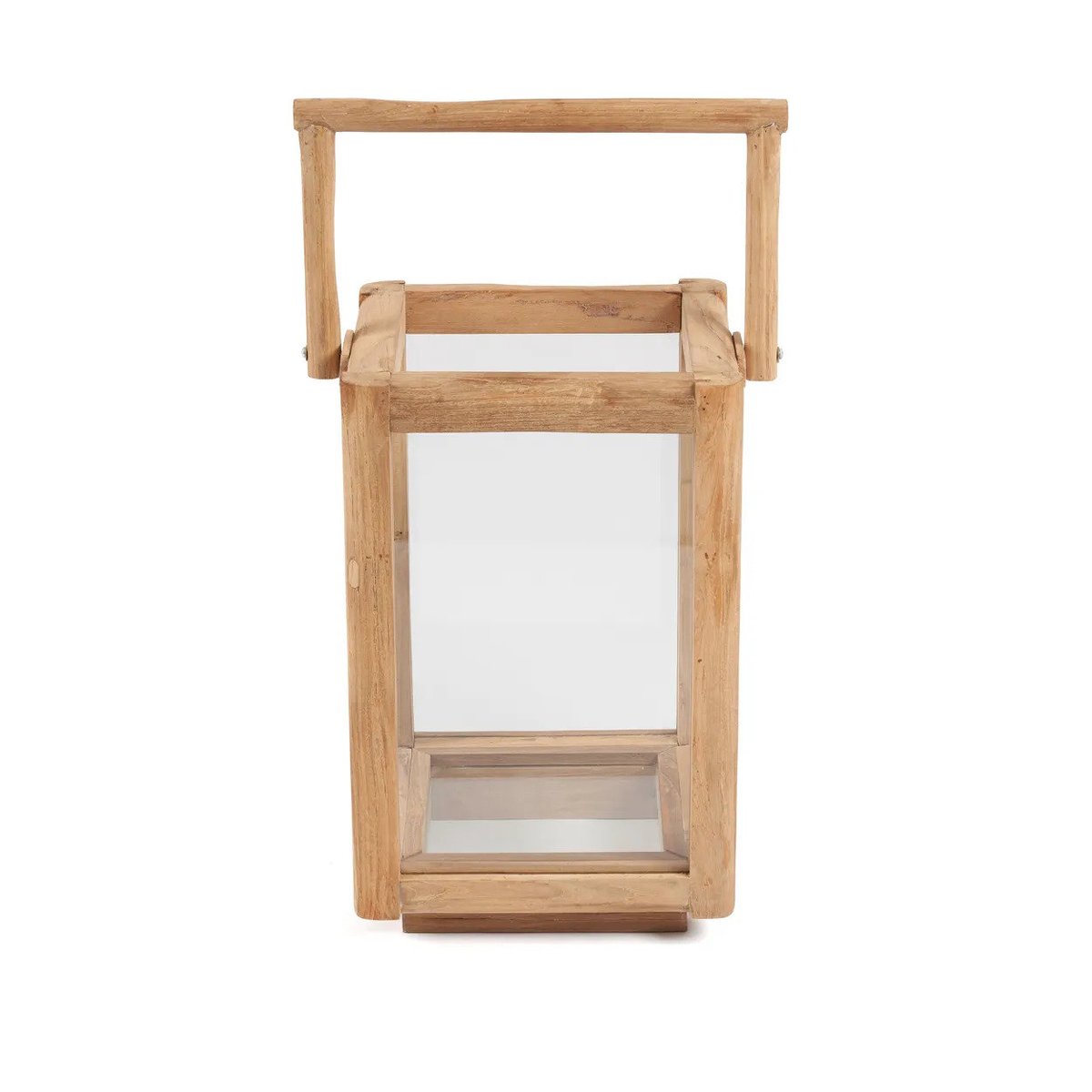 Lanterne en teck récupéré NUSA PENIDA beige, BAZAR BIZAR