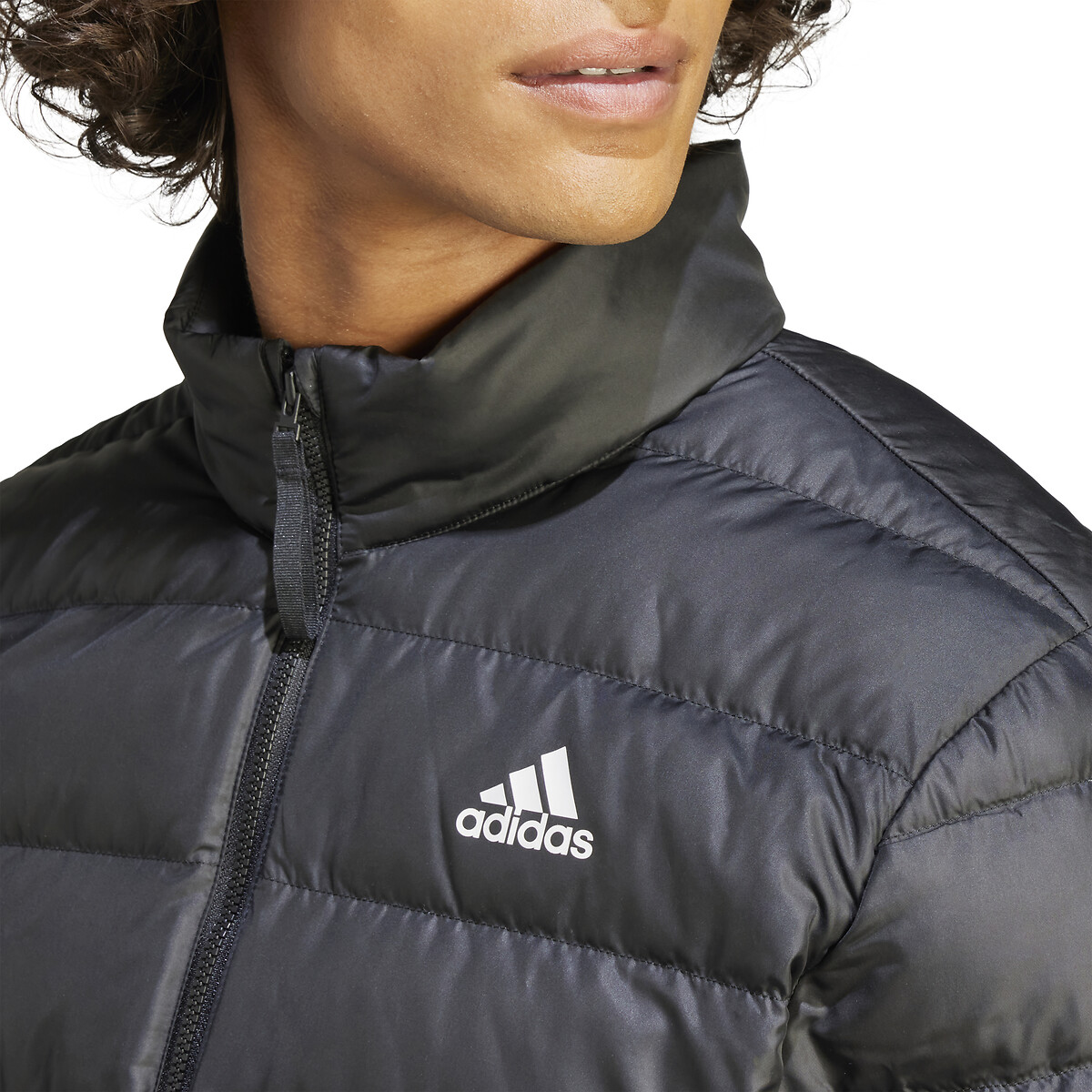 Doudoune light zippée sans capuche Essentials noir, adidas Performance