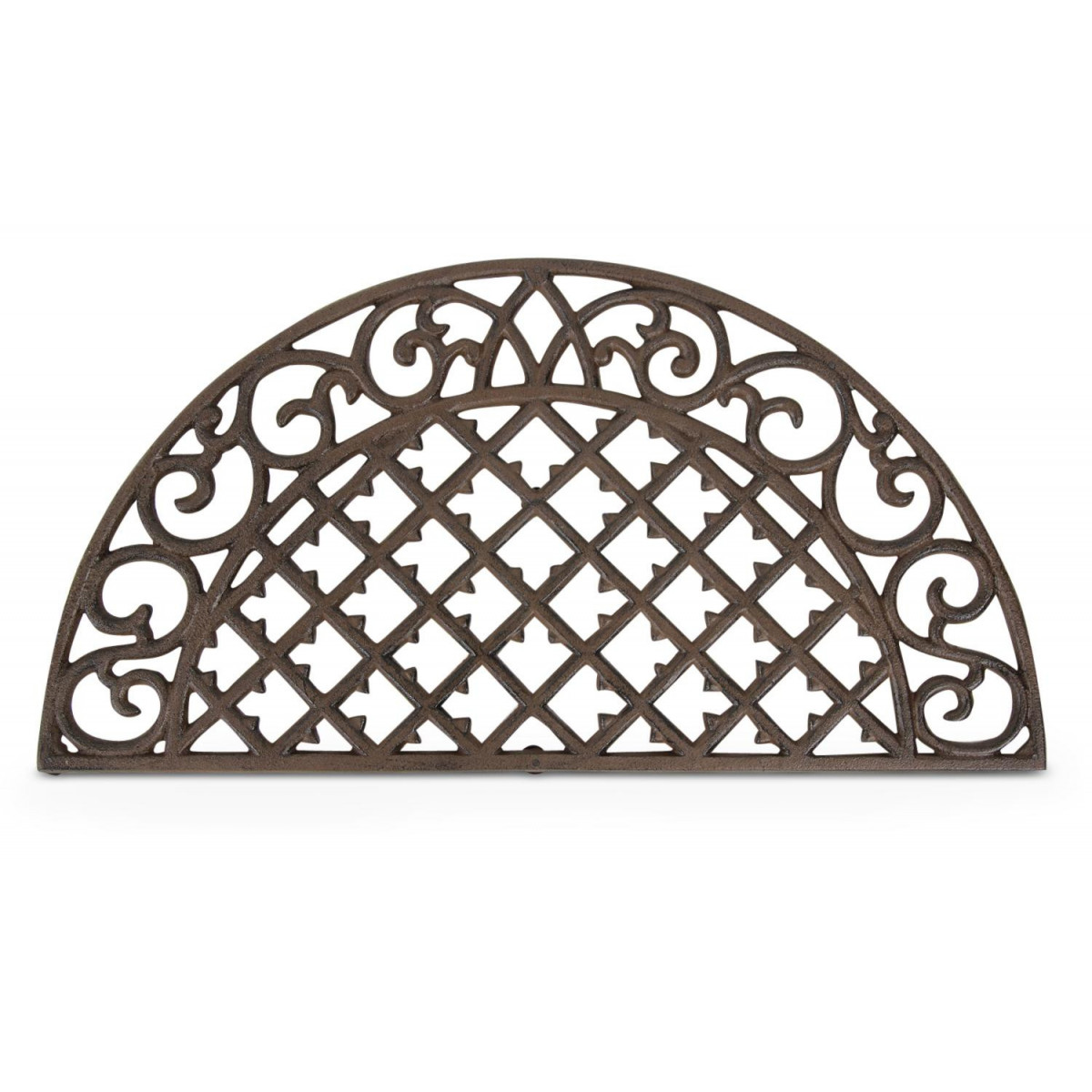 Paillasson demi lune fonte marron, DECORATION D’AUTREFOIS
