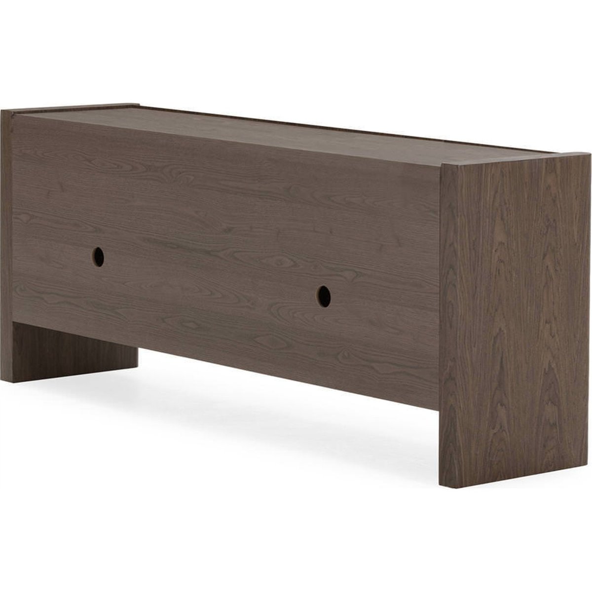 Buffet bas placage de peuplier contemporain marron foncé, RECOLLECTION