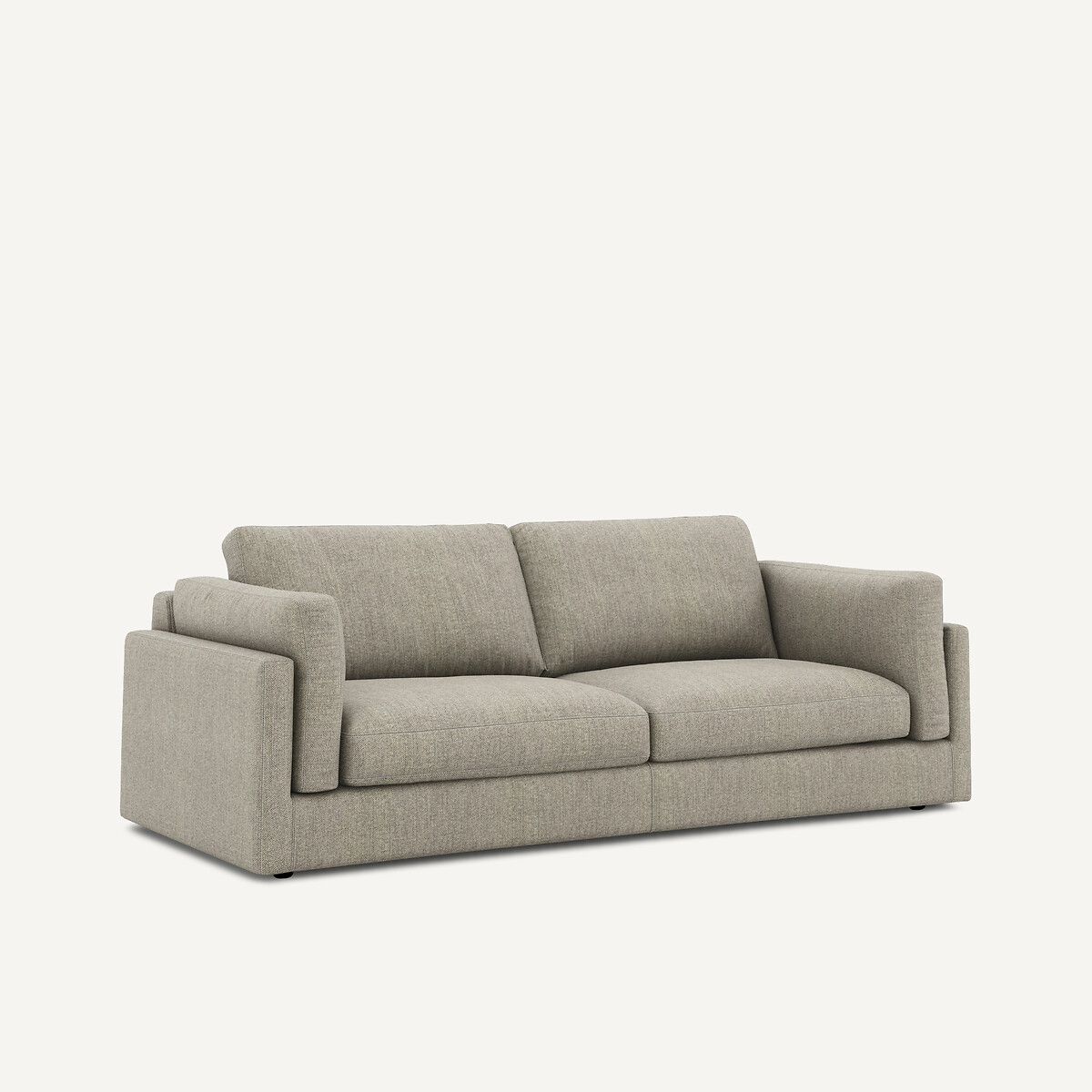 Divano 3 posti trasformabile in tweed, César naturale / grigio chiaro, AM.PM