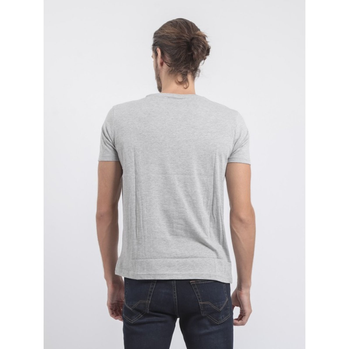 T-shirt Col Rond Pur Coton Jupitoli gris, RITCHIE