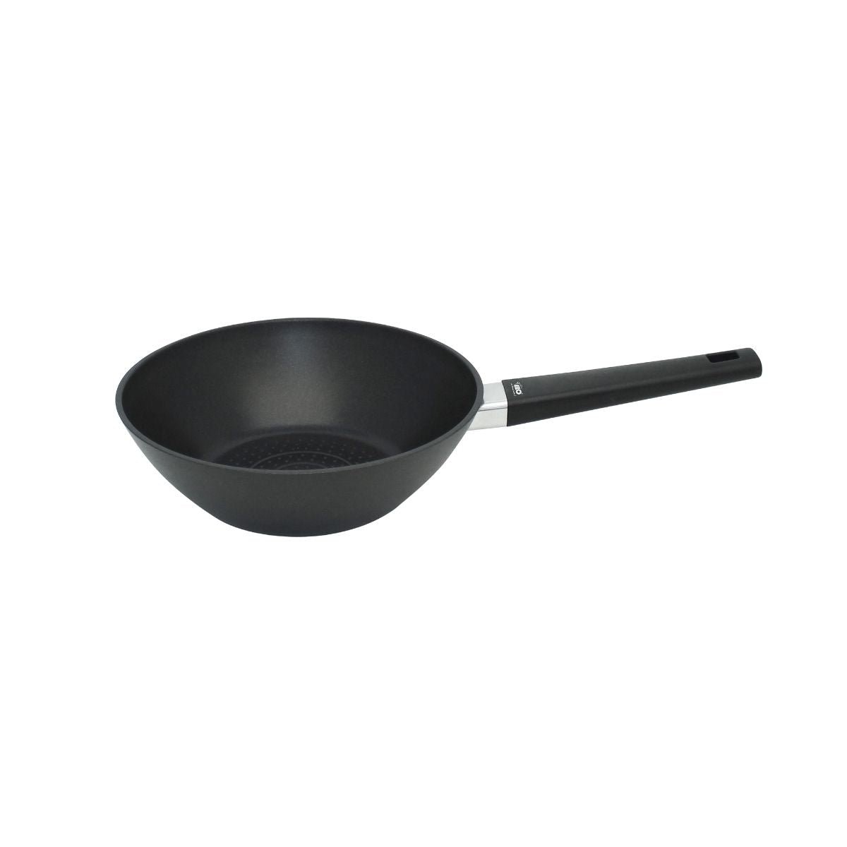 Wok 24 cm antiadhésif sans PFAS SMART WAVE noir, ELO