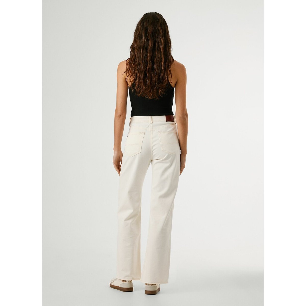 Lexa Straight Jeans with High Waist ecru , PEPE JEANS