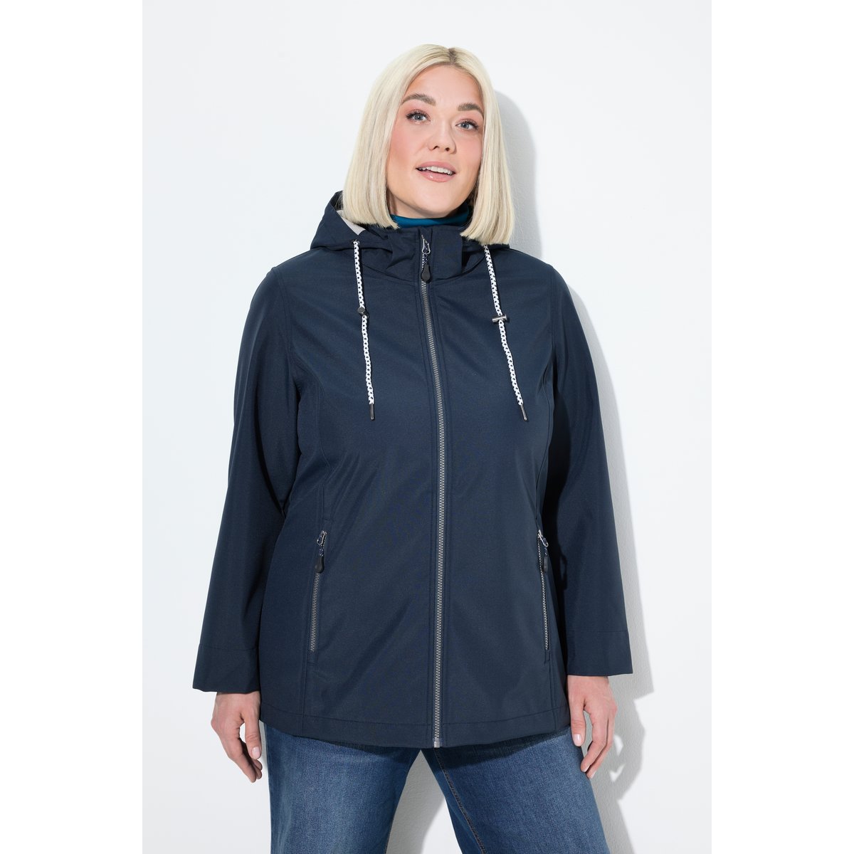 Veste softshell HYPRAR, matière déperlante marine, ULLA POPKEN