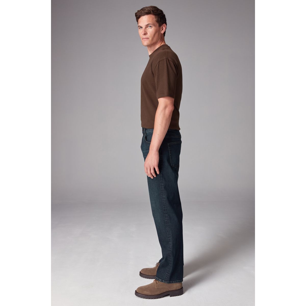 Jean coupe droite classique, lot de 1 bleu foncé délavé, NEXT