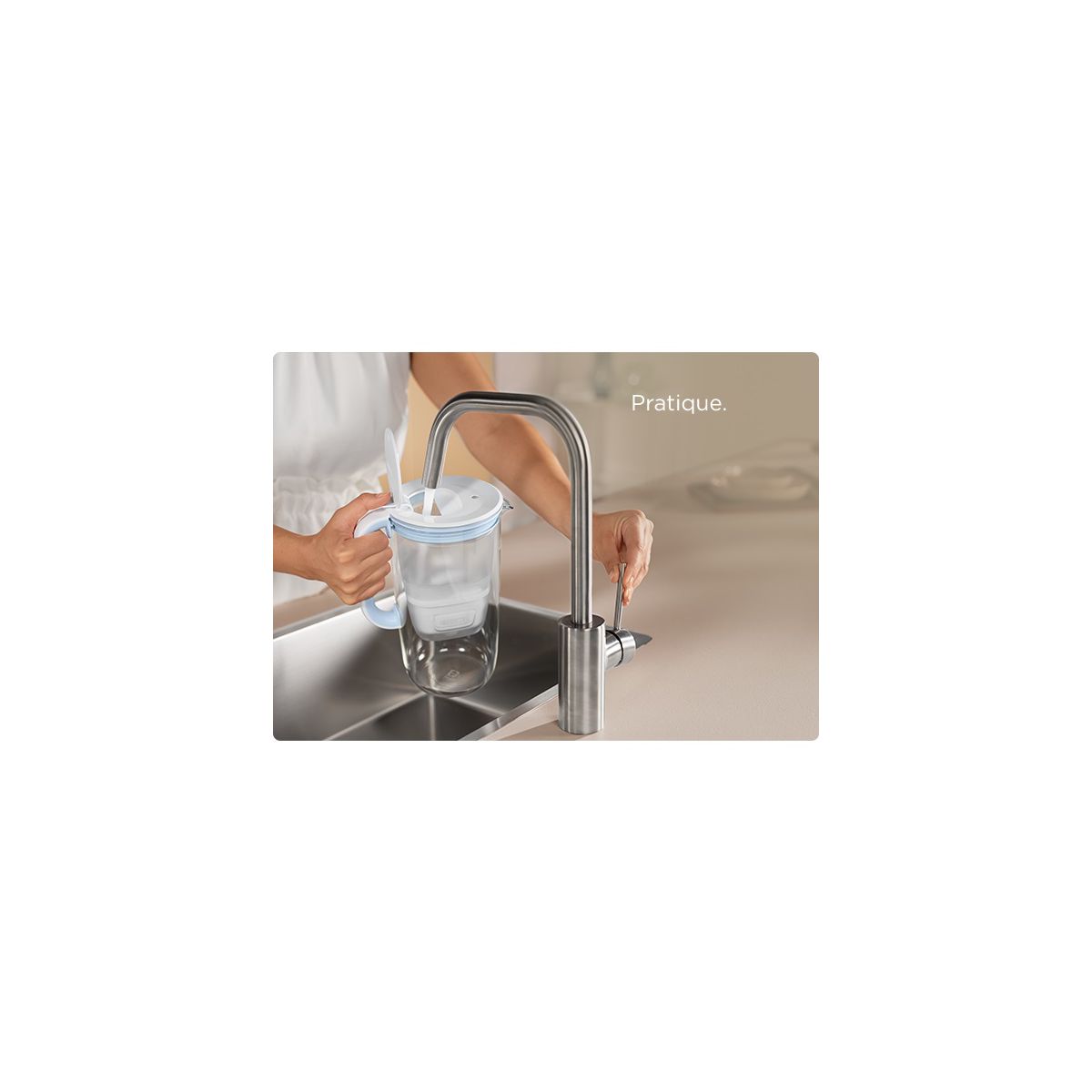 Carafe filtrante en verre Model One transparent, BRITA