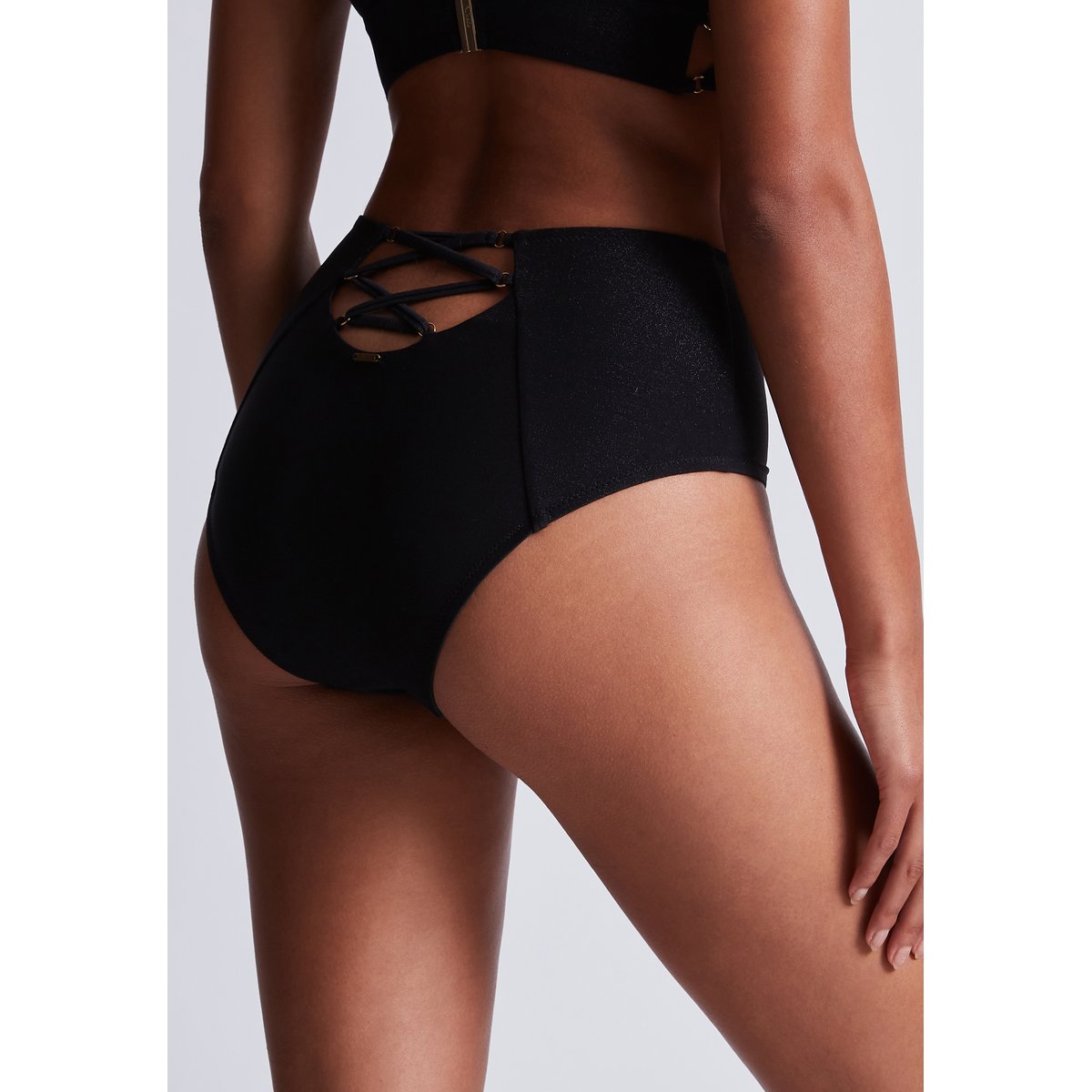 Bas de maillot de bain Culotte taille haute Summer Glow noir, AUBADE