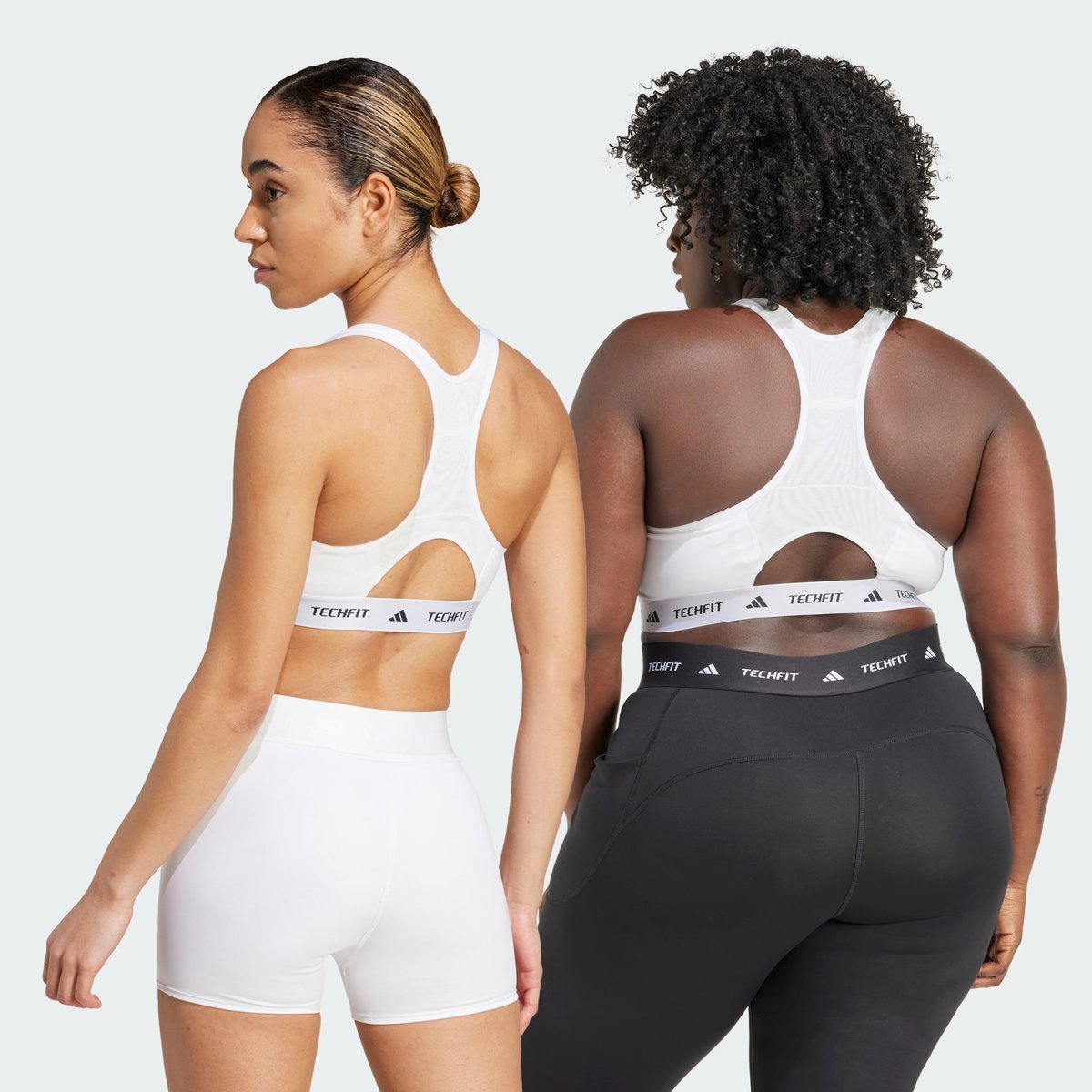 Brassière Techfit Maintien moyen white, adidas Performance