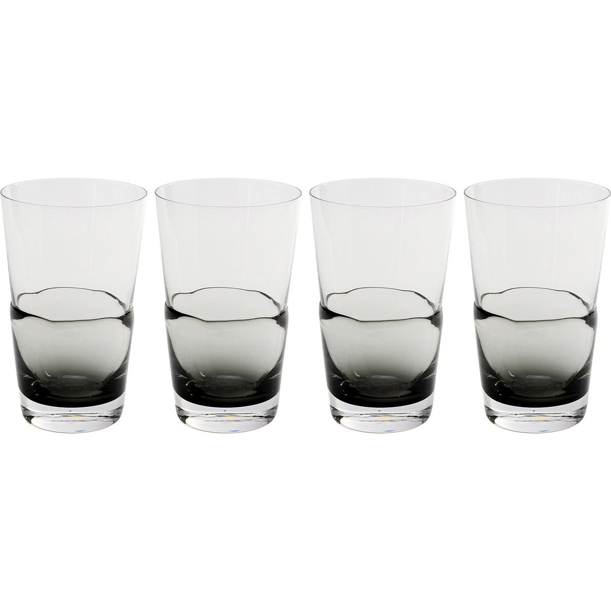 Lot de 4 verres à eau, MIMI gris, KARE DESIGN