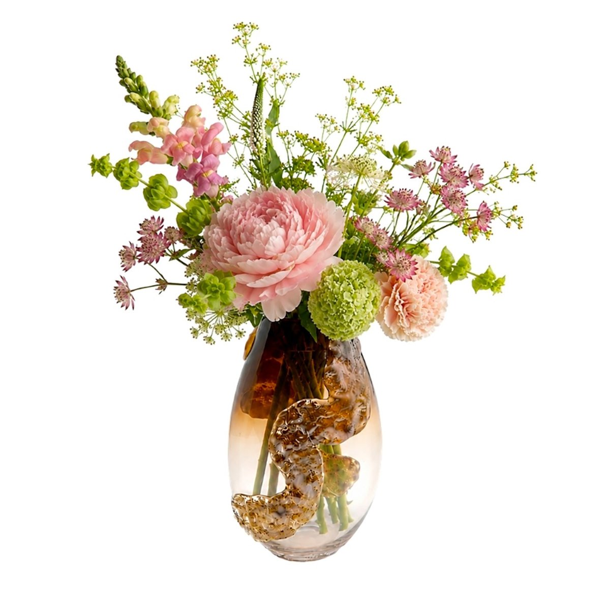 Vase en verre texturé, PICO marron, KARE DESIGN