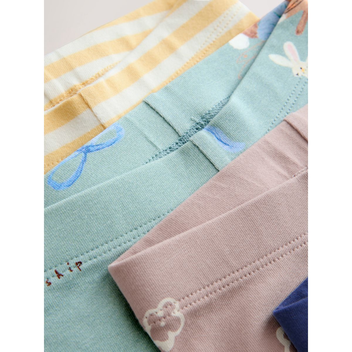 Legging, lot de 4 neutre/bleu, NEXT