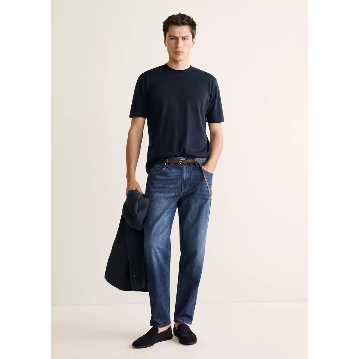 Jean fabriqué en Italie bleu foncé, MANGO MAN