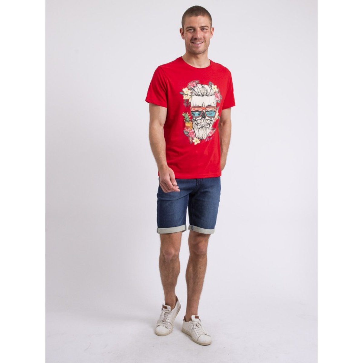T-shirt Col Rond Nopiluca rouge, RITCHIE