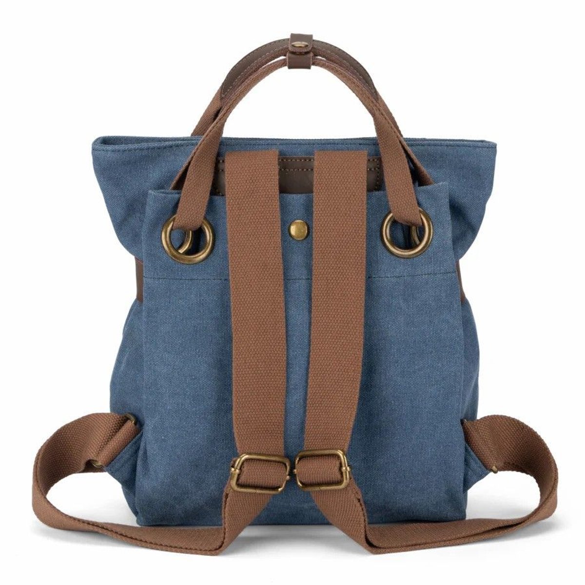 Sac à dos en toile et cuir TRINITE S denim, OH MY BAG