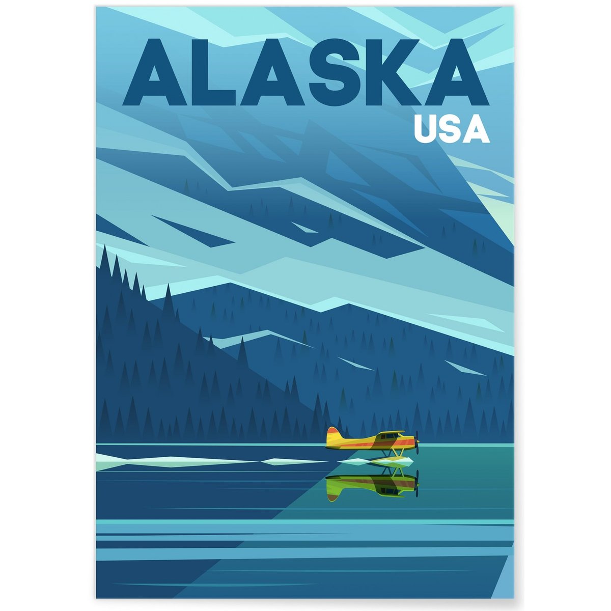 Affiche Alaska 2 blanc, L'AFFICHERIE