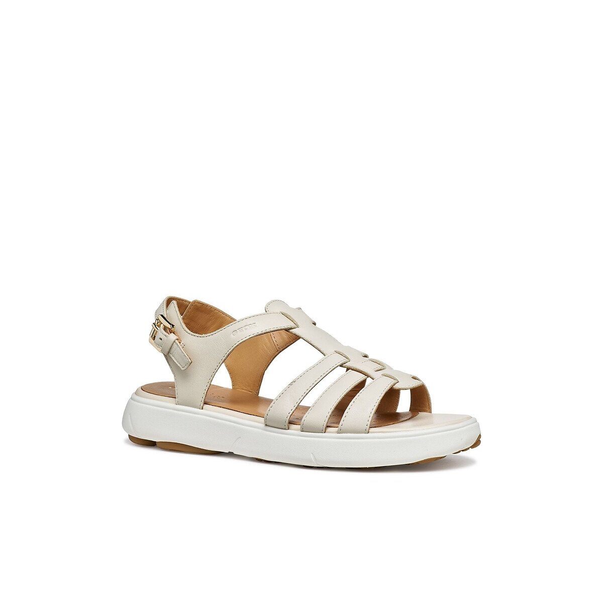 Sandali in pelle Nebula 2.0 beige, GEOX