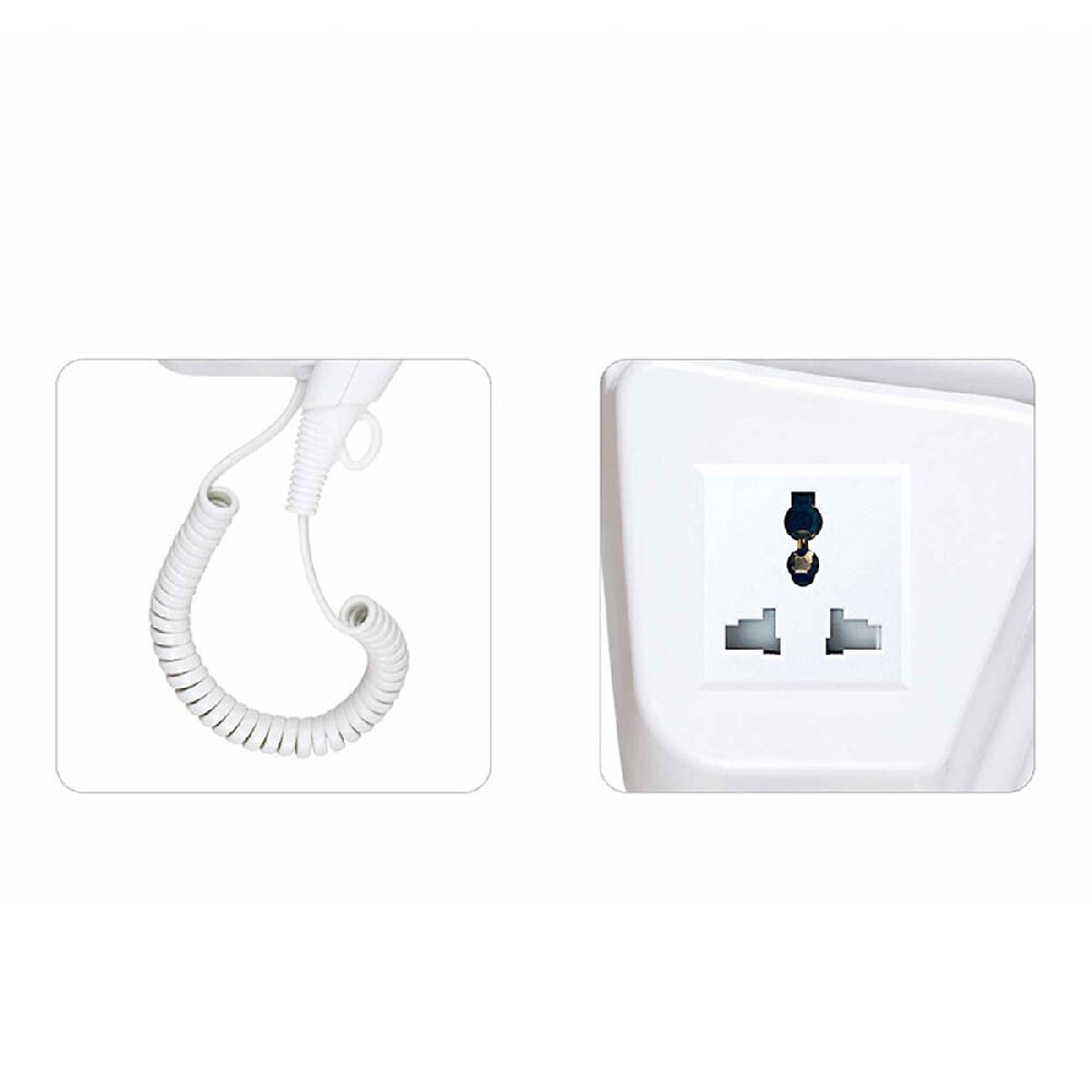 Secador de cabelo para hotel, HAEGER branco, HAEGER