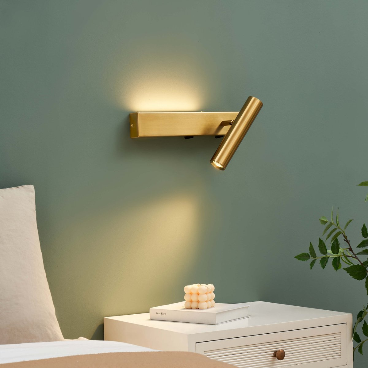 Applique LED en laiton droite - LODVI laiton, KOSILUM