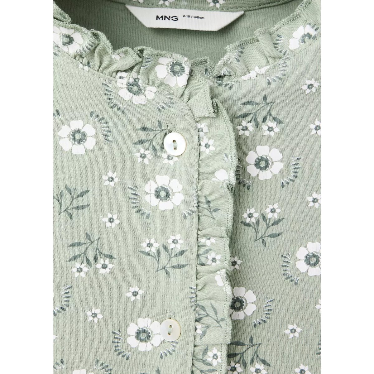 Pyjama imprimé fleuri vert pastel, MANGO KIDS