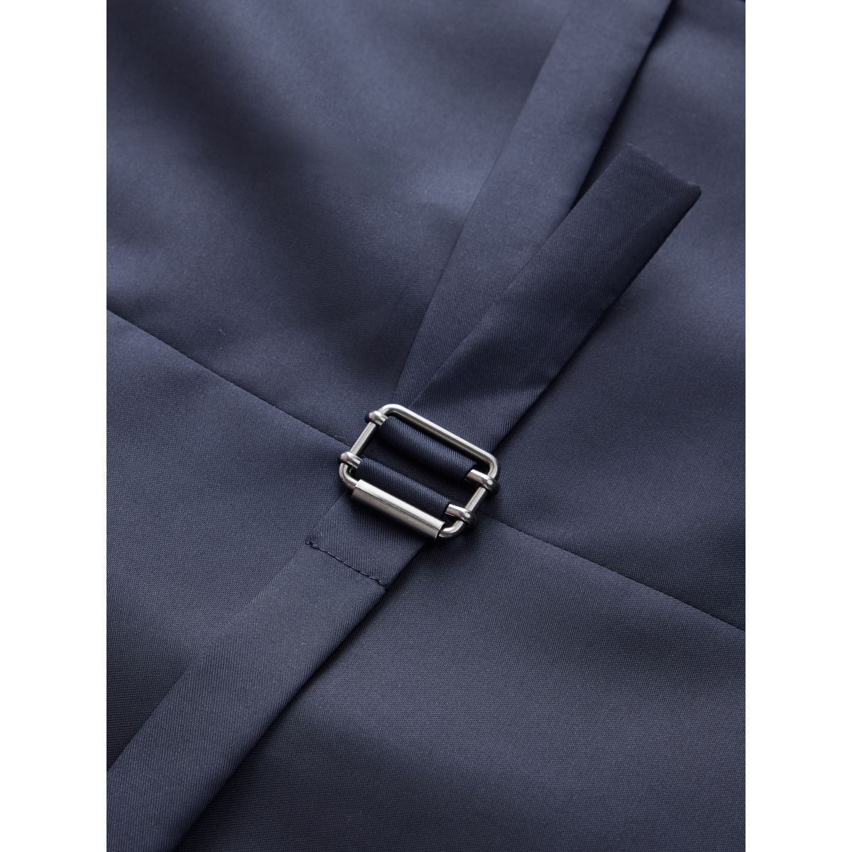 Gilet costume standard croisé pied-de-poule bleu marine, NEXT